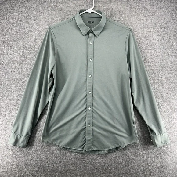sage green bridesmaid dresses wedding D’s Damat Button Up Shirt male Green size XXL